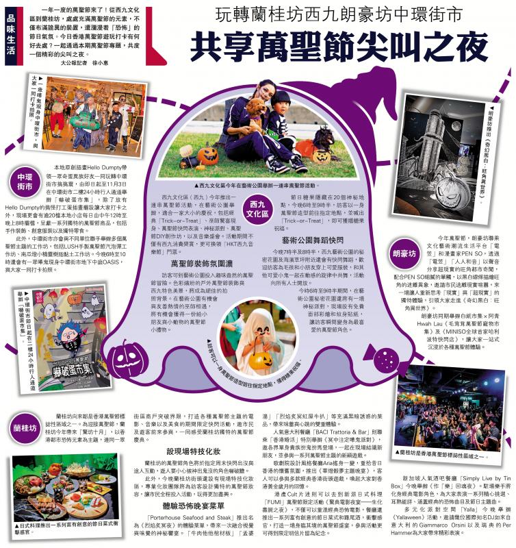 玩轉蘭桂坊西九朗豪坊中環街市 共享萬聖節尖叫之夜
