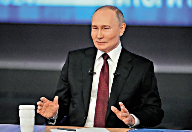 普京“年度盘点”：中俄关系达前所未有的水平