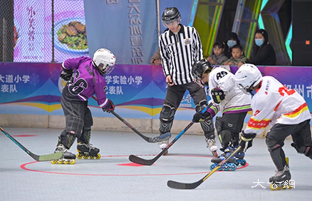 第九届河南省大众冰雪系列活动轮滑球公开赛火热举行