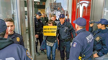 全美爆发反马斯克示威