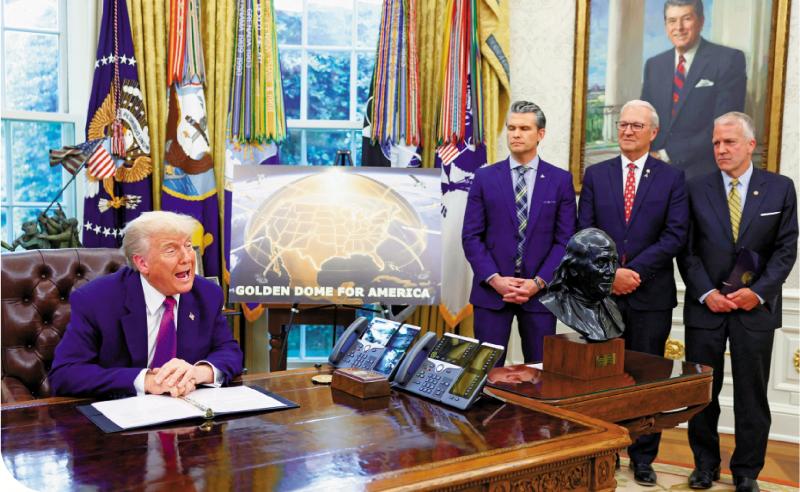 特朗普觊觎太空 拟建“金穹”反导系统