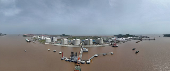 能源保障再升级！上海LNG站线扩建项目码头工程通过交工验收