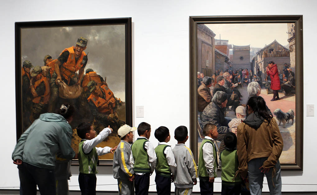 180件河南美術精品亮相西藏美術館  「中原畫風」綻放雪域高原