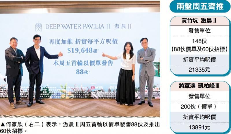 新盘热闹/两新盘周五交锋 共推348伙抢客