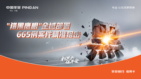 打击黑产稳步推进：平安银行信用卡助力处置黑灰产案件665例
