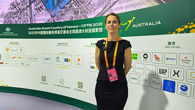 澳大利亚驻华大使馆商务参赞叶丹宁介绍澳大利亚馆