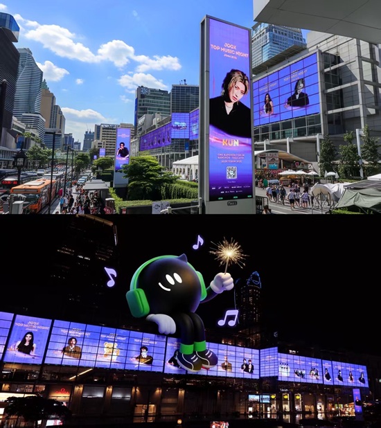 蔡徐坤、BKPP曼谷大屏打卡攻略来袭，JOOX TOP MUSIC NIGHT邀你街头