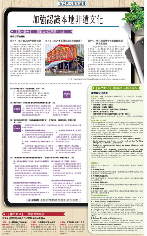 公民与社会发展科/加强认识本地非遗文化