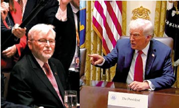 ﻿特朗普当面呛澳前总理：我不喜欢你