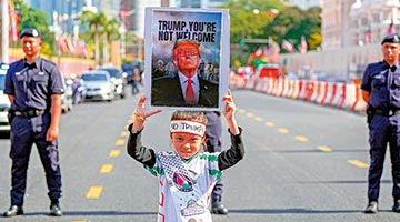 ﻿特朗普访亚洲 首站马来西亚爆示威