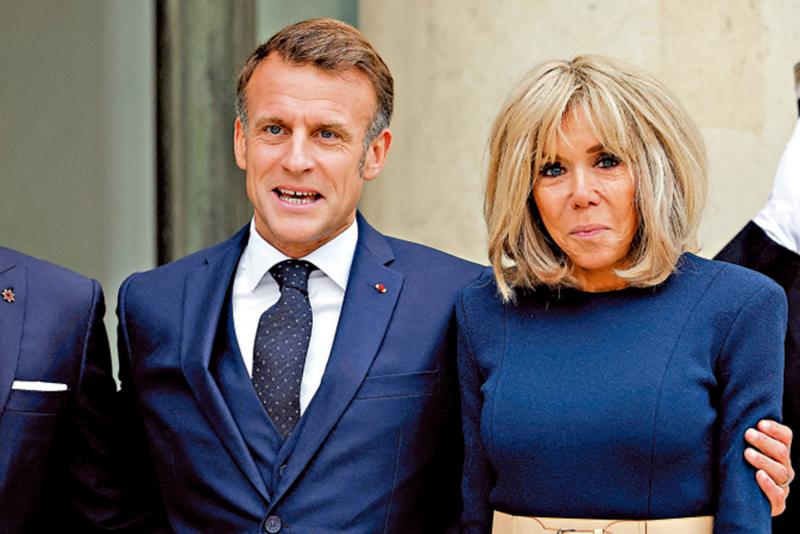 造谣马克龙夫人是男性 10人被控网络欺凌