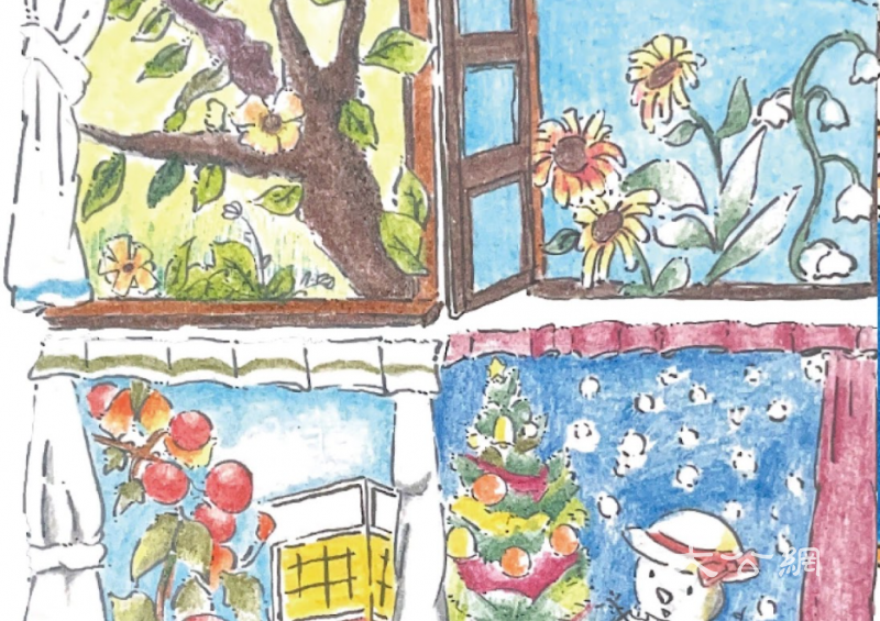 窗外的天气，心中的四季：大湾区青年艺术家在美出版治癒绘本