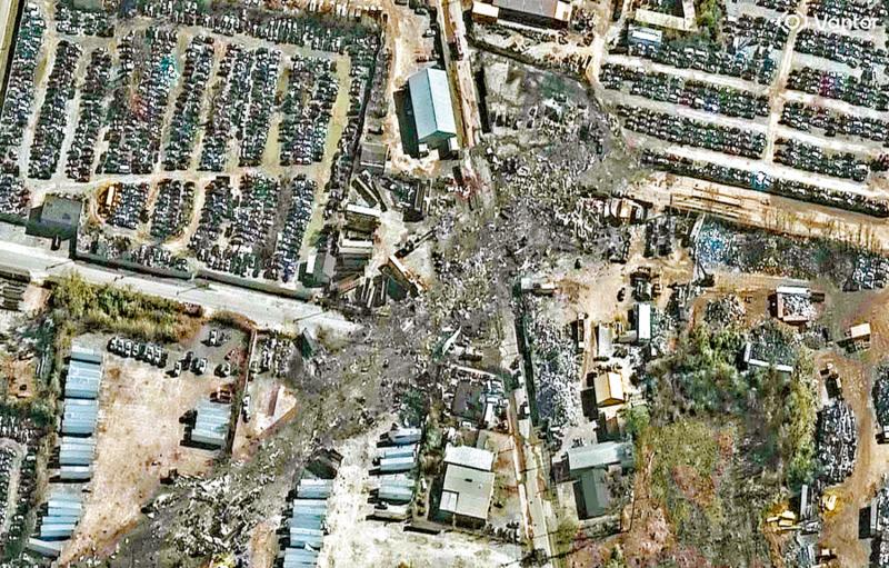 美货机坠毁增至12死 起飞时左引擎脱落