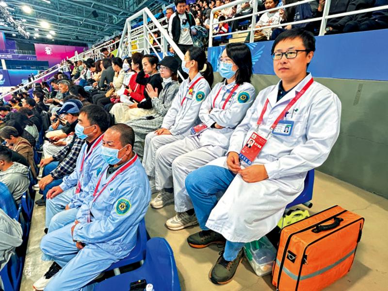 赛场医护驻点 保障贴心