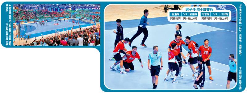 第十五届全国运动会倒数1日/今晚四强战 港手球男队乘胜追击