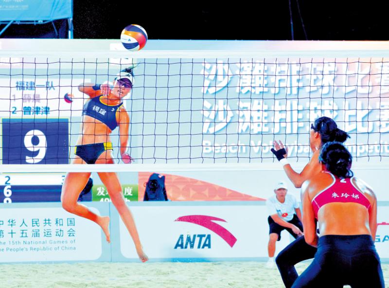 女子沙排决赛今晚8时上演