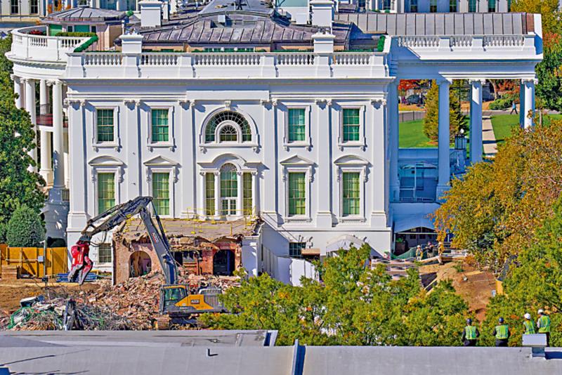 大兴土木/特朗普拆白宫东翼 改建豪华宴会厅