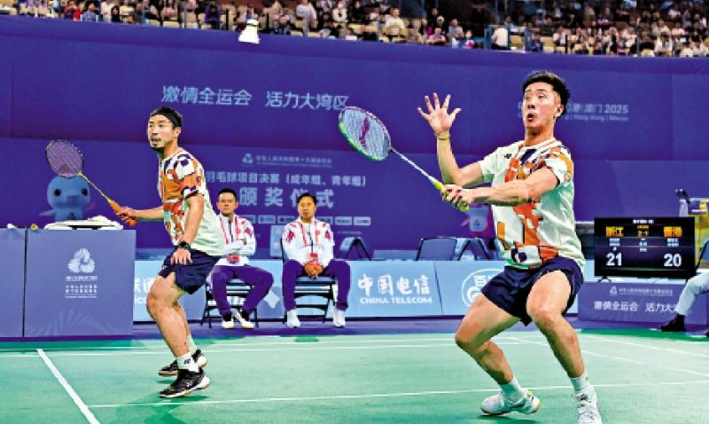 港羽队男团小组赛挫辽宁