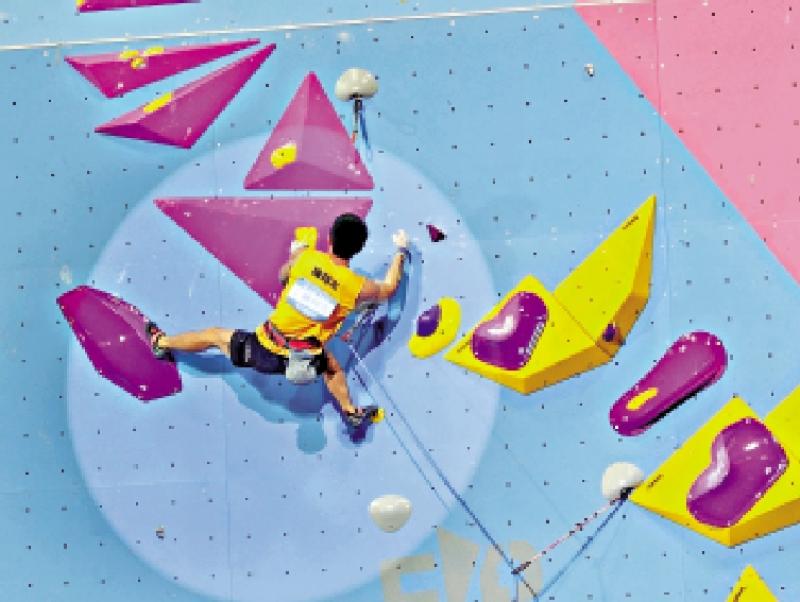 陈翔志攀岩难度赛排名第7