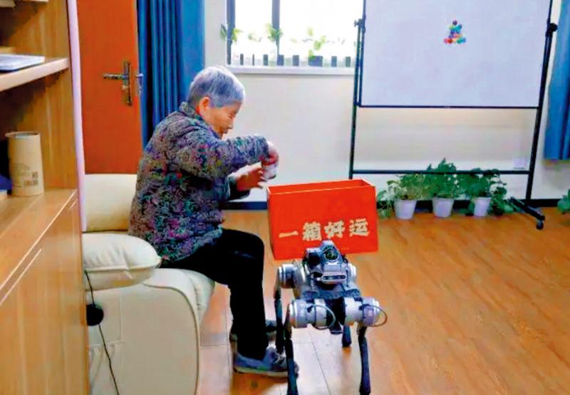 一眼关七/送药送餐预警 机器狗够机灵