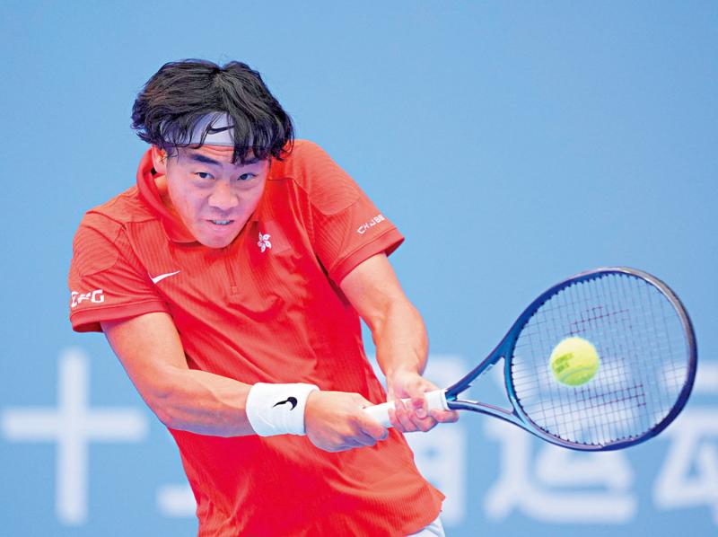 黄泽林男单晋级男双出局