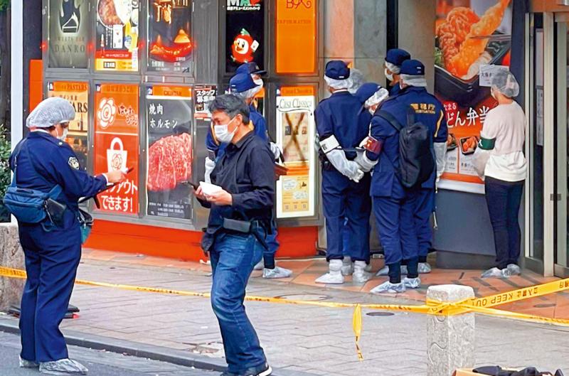 东京闹市发生凶案：一女子遭陌生男砍至重伤