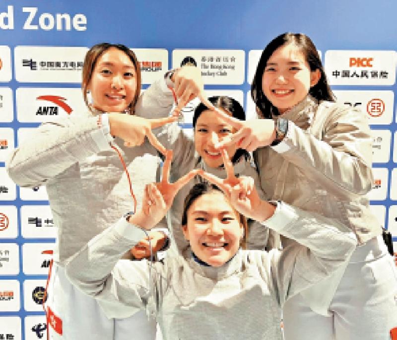 港女佩剑队不敌天津 收获第6