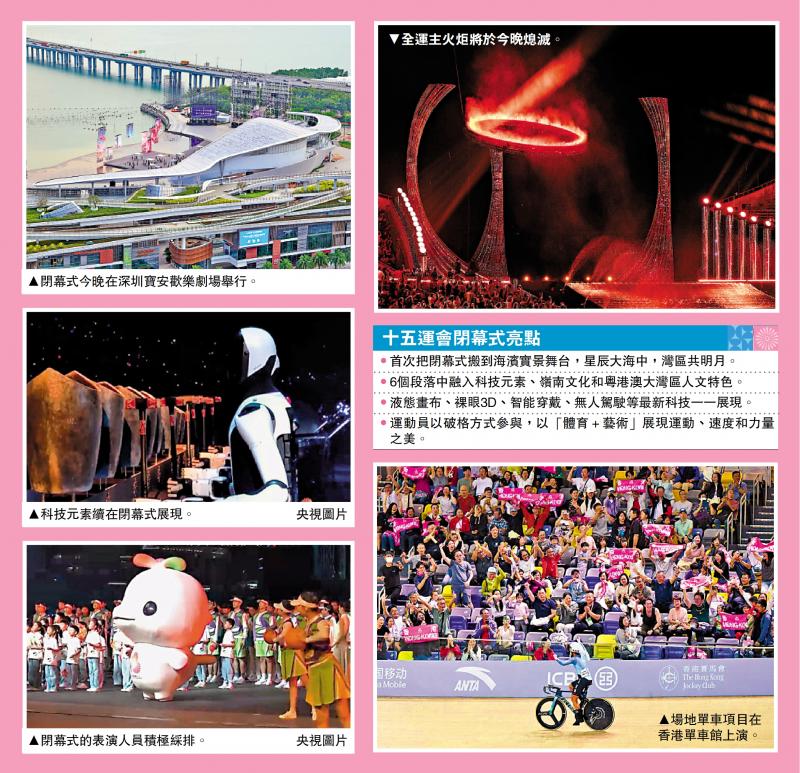 第十五届全国运动会 全运+闭幕式/全运今深圳闭幕 水中舞台呈现“星辰大海”