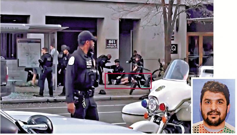 ﻿阿富汗老兵开枪 白宫附近2士兵重伤