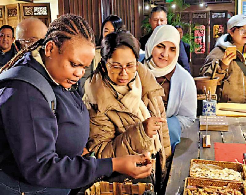 ﻿12国使节走进冰雪吉林 感受中国发展