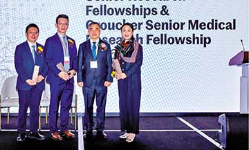 本地三杰出学者获颁裘槎科研奖