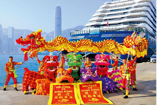 奢華郵輪泊港 帶動高端消費