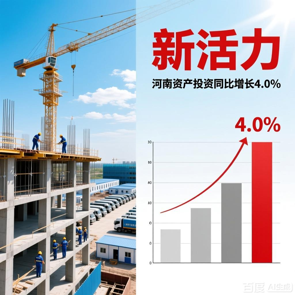 河南省固定资产投资同比增长4.0% 拼出投资新活力