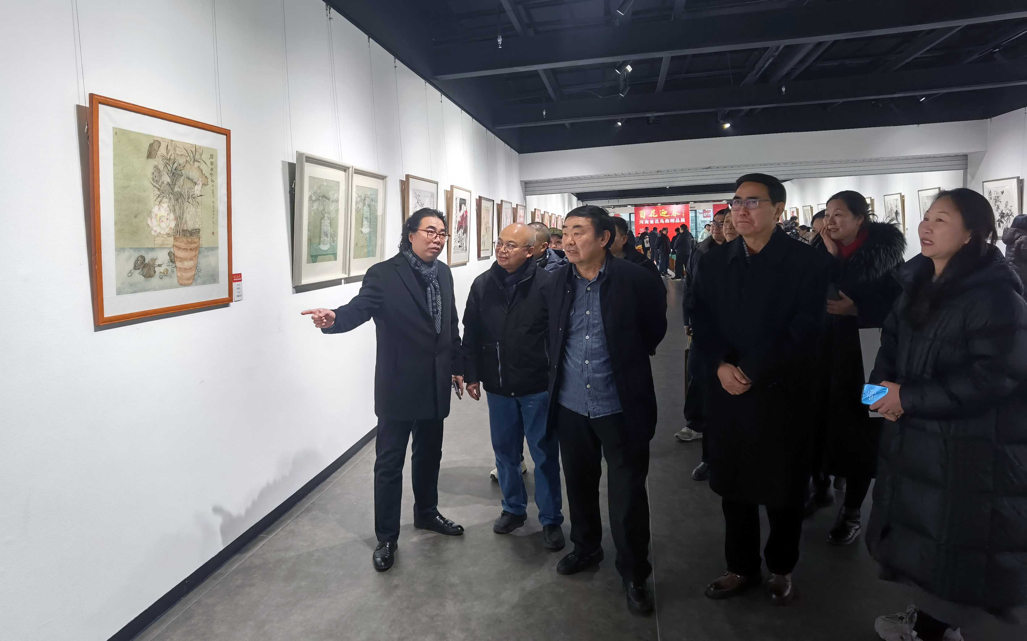 河南省花鳥畫精品展開幕 80餘佳作呈現一場新春視覺盛宴