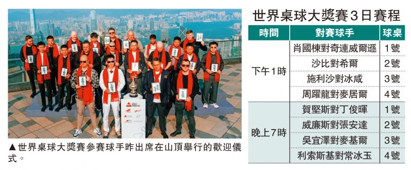 世界桌球大奖赛今启德园开杆