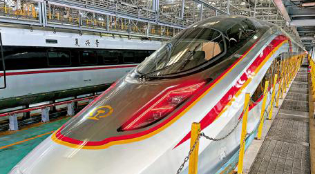 港高铁引入“复兴号”智能动车组 座位更舒适