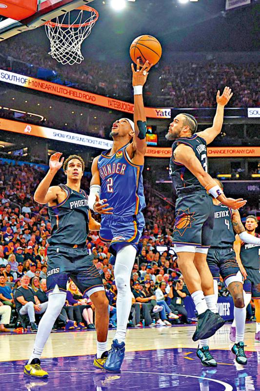 雷霆横扫太阳 跻身西岸4强