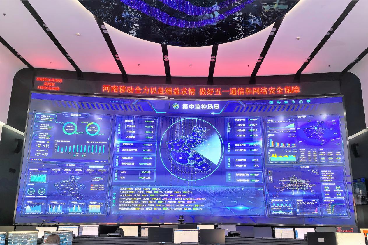 发挥大网优势  中国移动河南公司满格信号护航“五一”文化和旅游消费周