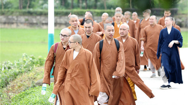 在抓好常态化疫情防控的同时，湖南佛学院不误农时插秧忙