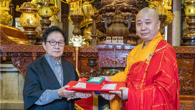 著名作曲家谷建芬作曲《慈悲的力量》在南普陀寺舉行交接