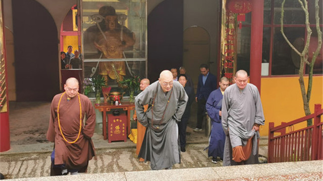 湖南佛協會領導到嶽陽、常德、益陽有關寺院進行調研指導