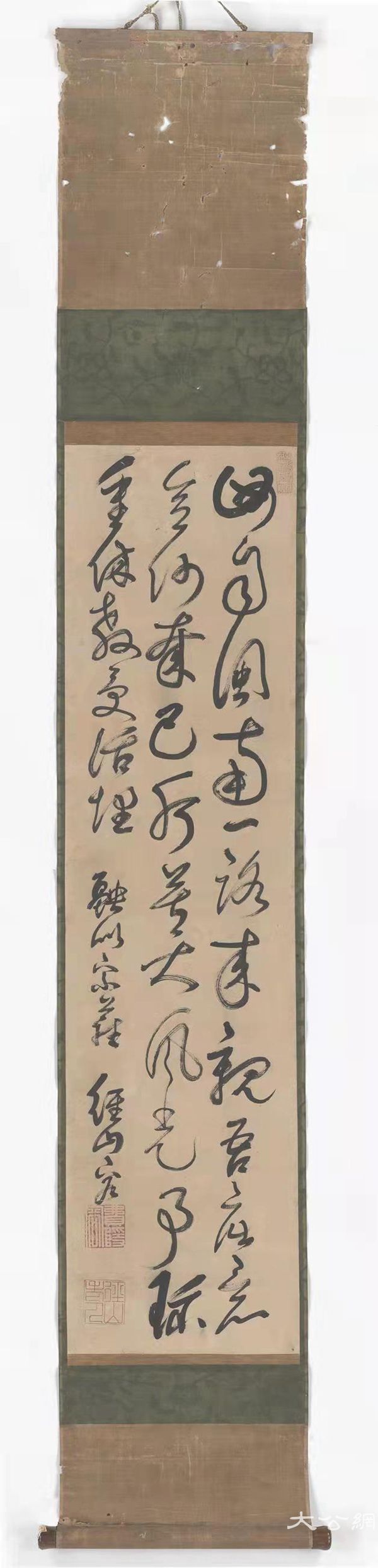 1.费隐通容草书,费隐通容(1593-1661),书法,131x28cm,1648,杭州永福寺藏.jpg
