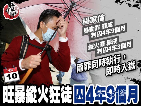 旺暴縱火狂徒囚4年9個月