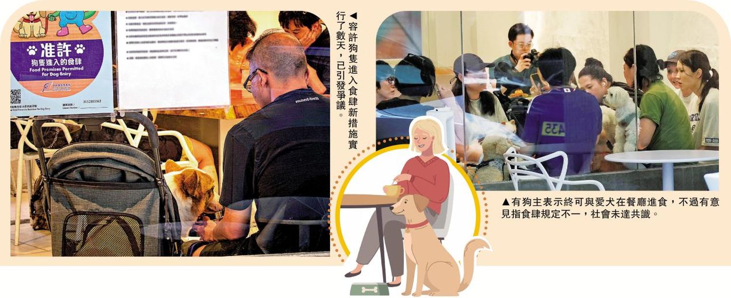 狗入餐厅掀争拗 市民吁互相尊重