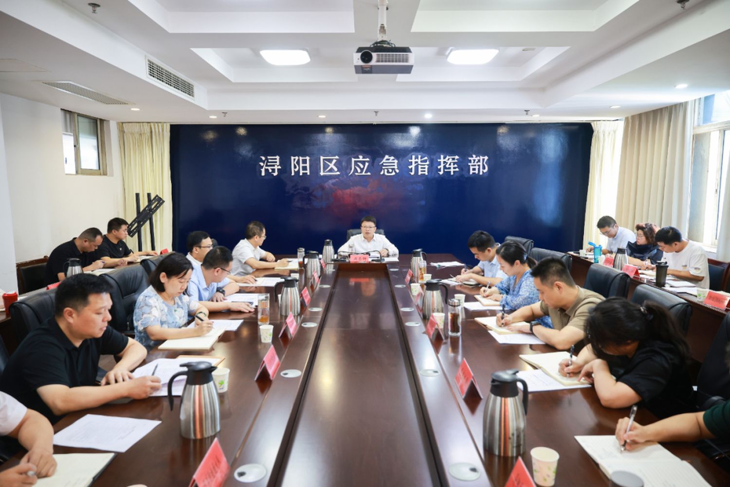 九江市潯陽區召開防颱風工作部署會